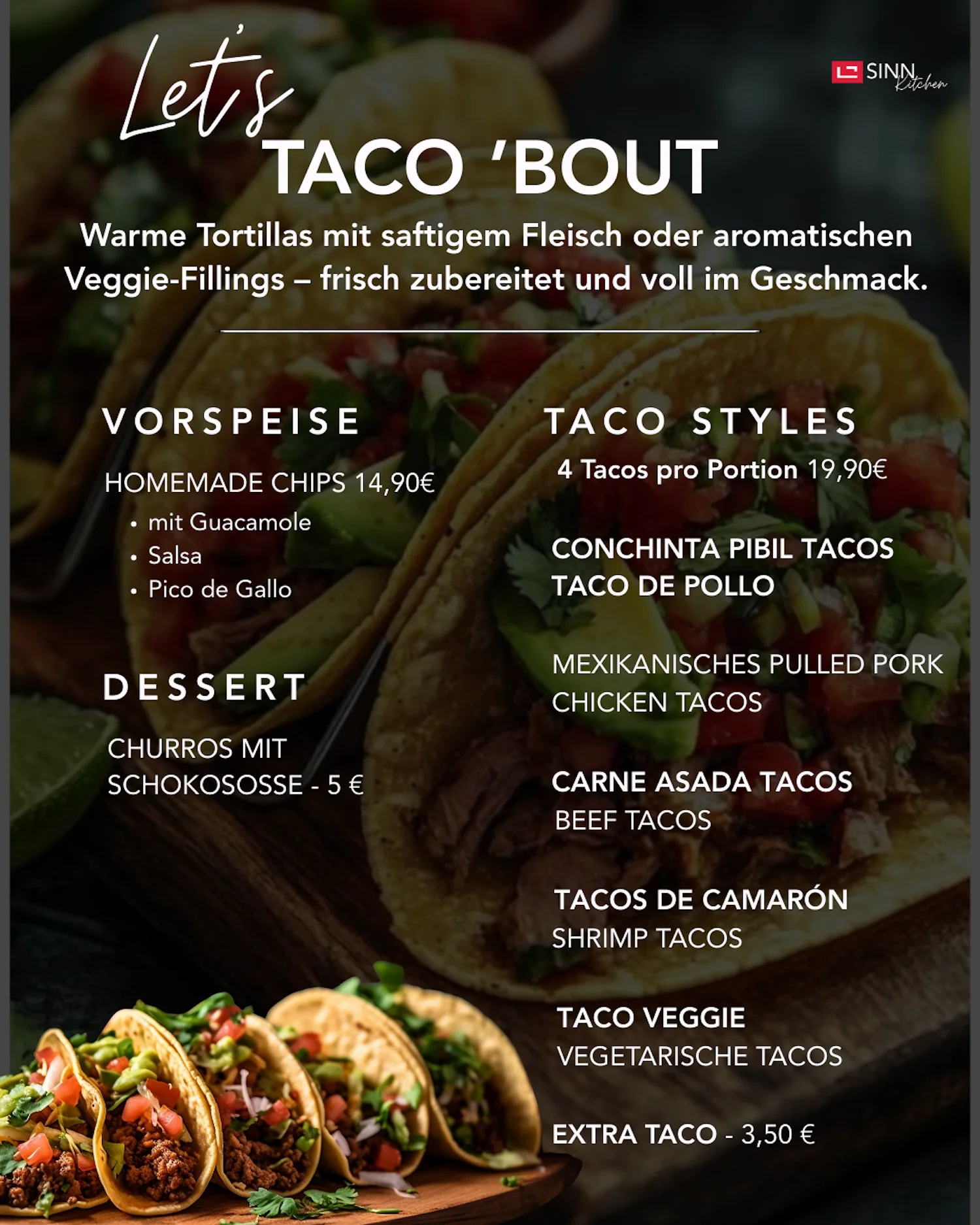 Sinn Kitchen - Restaurant - Pizzaangebot